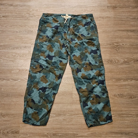 imogene + willie Other - Imogene + Willie Camo Drawstring Pants Men's Large Cotton Relaxed USA